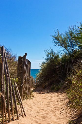 Strandzugang in Südfrankreich