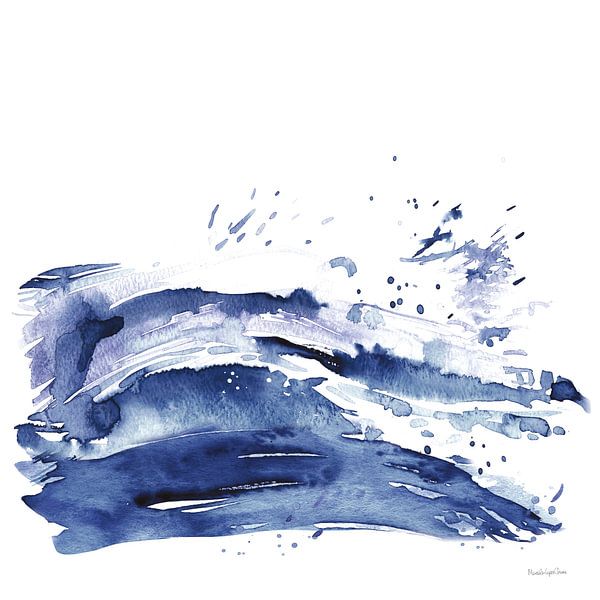 Coastal Splash I, Mercedes Lopez Charro by Wild Apple