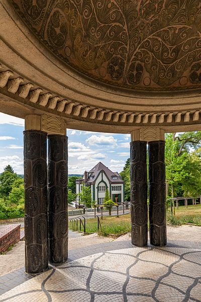 Garden pavilion and Behrens House, Mathildenhöhe Darmstadt by Werner Dieterich