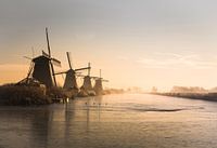 Sunrise at Kinderdijk in Holland