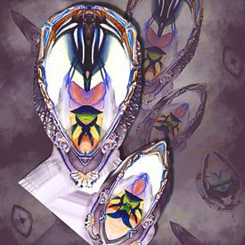 Alien in reflection by Greta Lipman