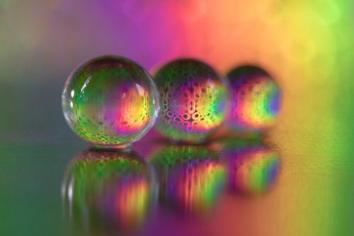 Druppels in bonte kleuren