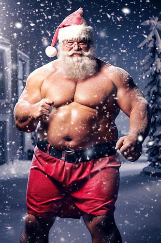 Père Noël costaud