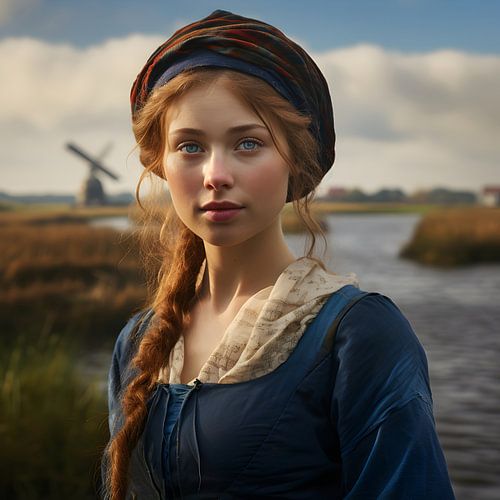 Klassiek portret van meisje