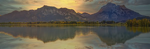 Sonnenaufgang über Schloss Neuschwanstein