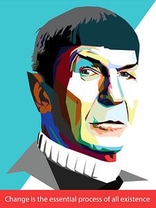 Pop Art Spock - Star Trek von Doesburg Design