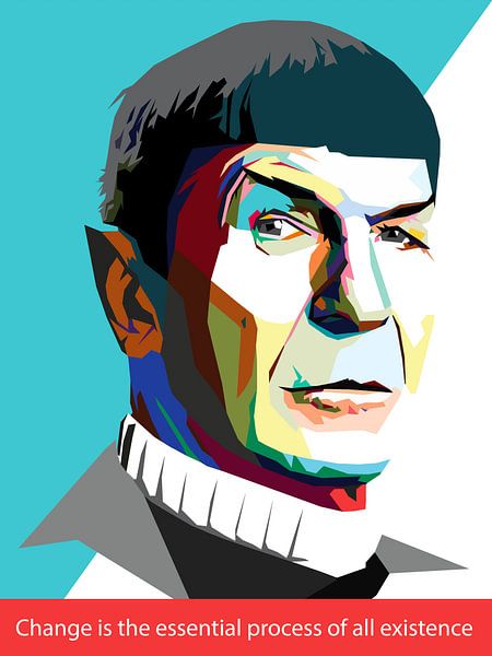 Pop Art Spock - Star Trek van Doesburg Design