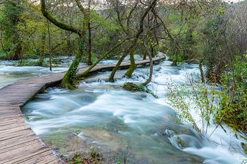 Watervallen in Kroatië van Peter Wierda