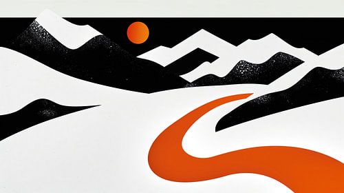 Minimalistisch landschap