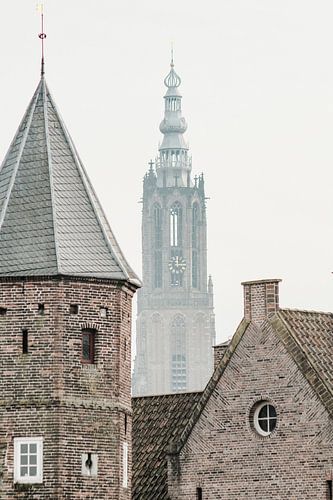 Onze Lieve Vrouwetoren Amersfoort dans la brume