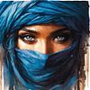 Mächtige Tuareg-Frau #6 von Chromatic Fusion Studio