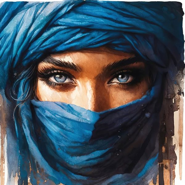 Mächtige Tuareg-Frau #6 von Chromatic Fusion Studio