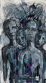 „Silent Bleeding“: Eine neoexpressionistische Studie über unsichtbare Tränen von Aden Pink Studio