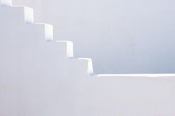 Greek white staircase by Annette Spaan