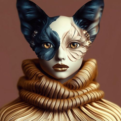 Catwoman in fashion mode