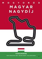 My F1 HUNGARORING Race Track Minimal Poster