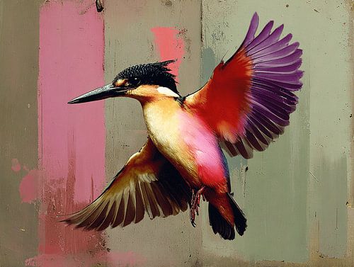 The Kingfisher in the Abstract Storm