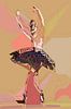 Abstracte ballerina van Arjen Roos thumbnail