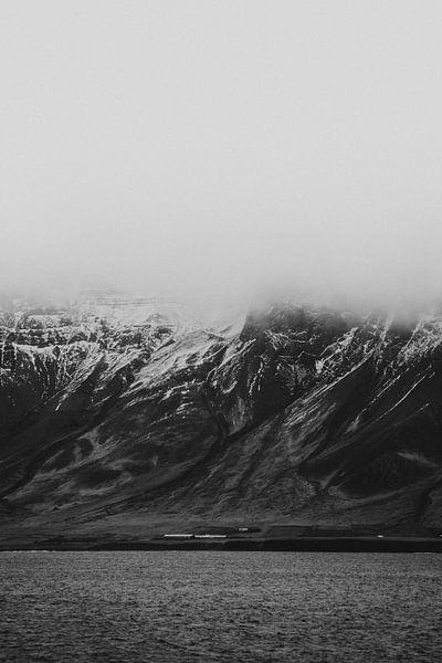Snowy peaks and stormy clouds - Iceland by Holly Klein Oonk