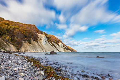 Oostzeekust op het eiland Mön in Denemarken