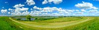 Reevediep waterweg bij Kampen in de IJsseldelta panorama van Sjoerd van der Wal Fotografie thumbnail