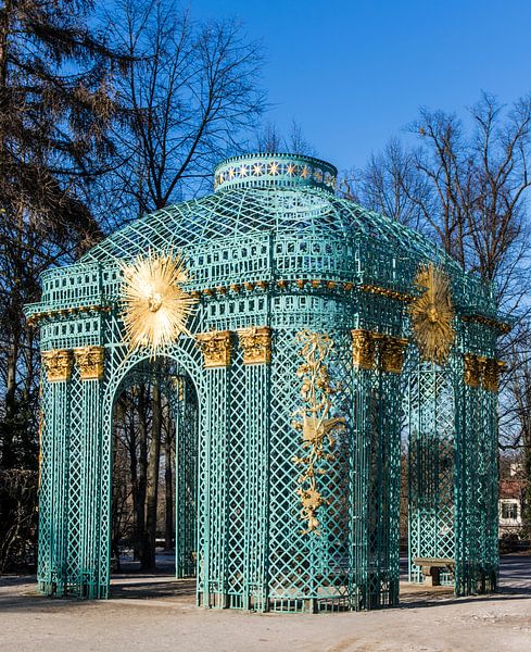 The Sans Soucci Palace in Potsdam, Berlin, Germany by WorldWidePhotoWeb