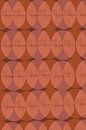 Retro geometrisch patroon. Cirkels in terracotta, lila en bruin. van Dina Dankers thumbnail