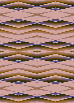 Géométrie abstraite Formes Beige chaud sur FRESH Fine Art