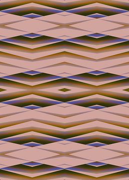 Abstracte Geometrische Vormen Warm Beige van FRESH Fine Art