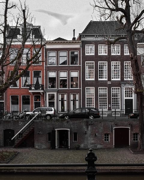 Grachtenpand in Utrecht van Kim de Been