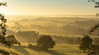 Aubel dans la brume du matin de septembre
