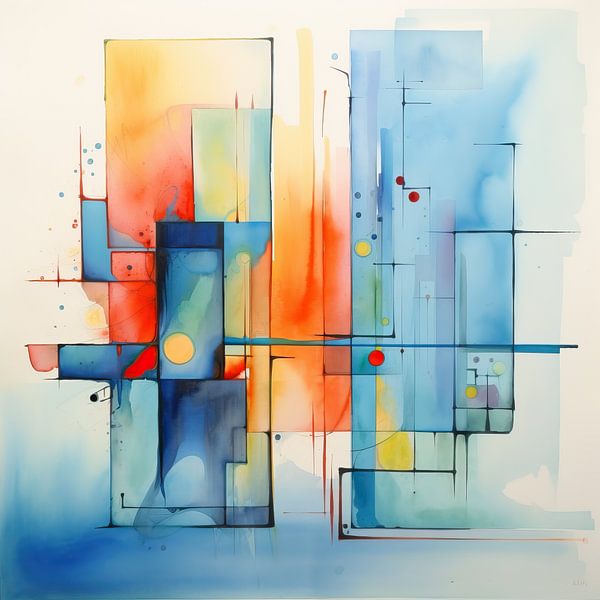 Ab van Abstract Schilderij