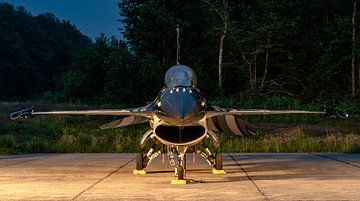 Dark Falcon! Deze prachtige General Dynamics F-16 Fighting Falcon was de afgelopen jaren tot eind 20 van Jaap van den Berg