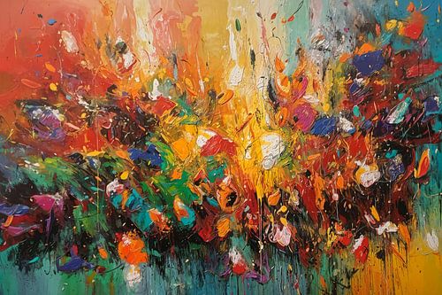 Vitalität in Farbe: Tanz der Energie und Emotionen
