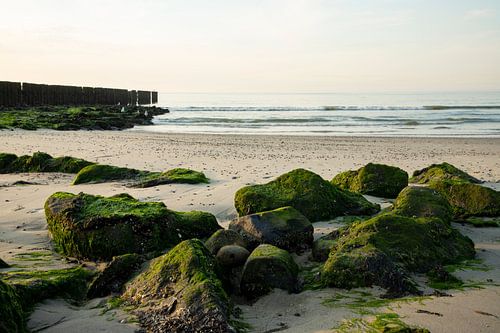 Zeeland, zonsondergang bij Westkapelle