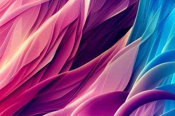 abstrakter Hintergrund mit Farbverlauf Blumen Muster von Animaflora PicsStock