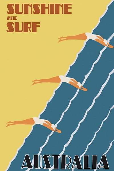 Australia Sunshine And Surf by Walljar