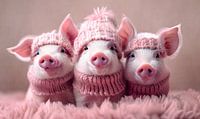 Pink Piggies van Jacky thumbnail