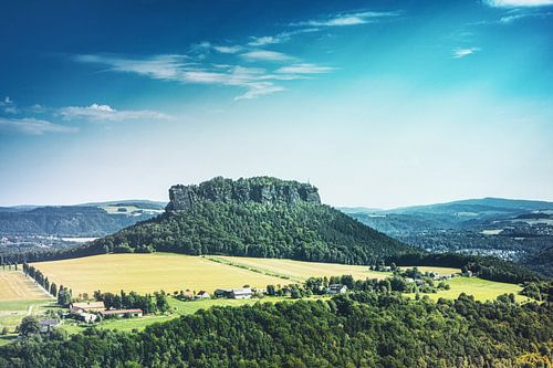 Prachtige panoramische landschappen van Königstein