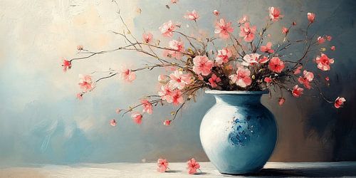 Serenity in Turquoise and Soft Blossoms no.2