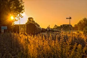 Zonsopkomst bij het Miljoenenlijntje in Simpelveld