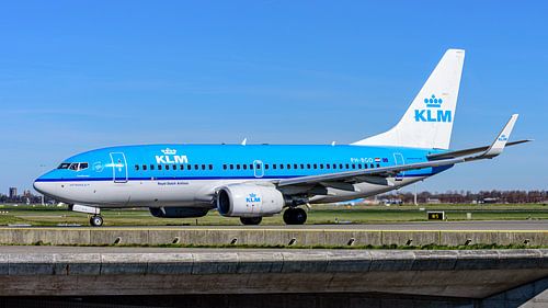 KLM Boeing 737-700 passagiersvliegtuig.