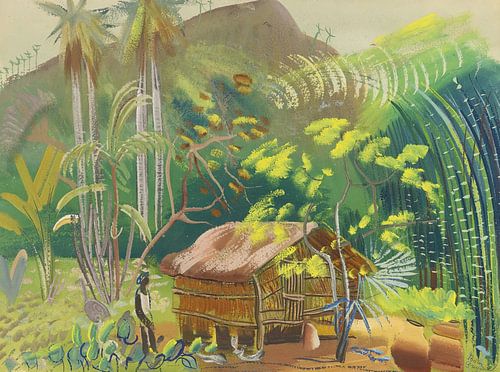 Boris Dmitrievich Grigoryev - Native hut, Brazil