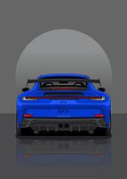 Kunstauto Porsche 991 GT3 terug