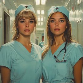 Krankenschwestern im Krankenhaus