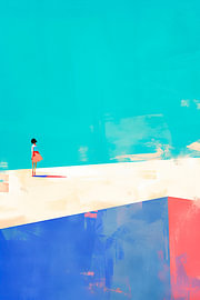 Abstrait avec l'homme