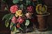 Josef Stoitzner, Nature morte avec géraniums et roses sur Atelier Liesjes
