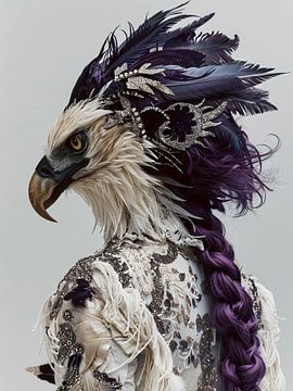 anthropomorphic eagle by haroulita