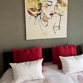 Klantfoto: Almost spring van RAR Kramer - Visual poet, op canvas