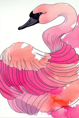 The pink swan